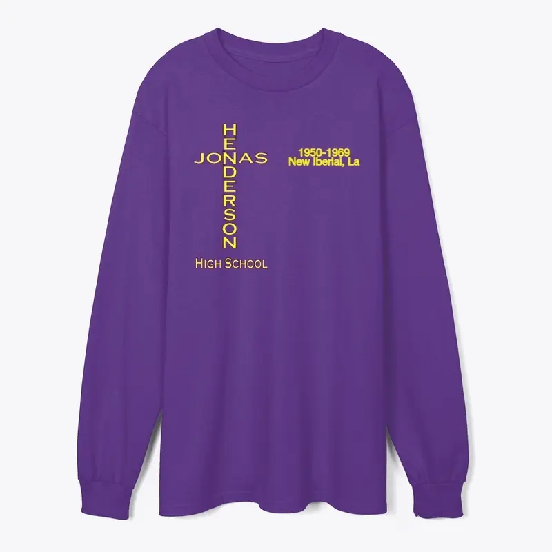 Jonas Henderson High School Purple Cross